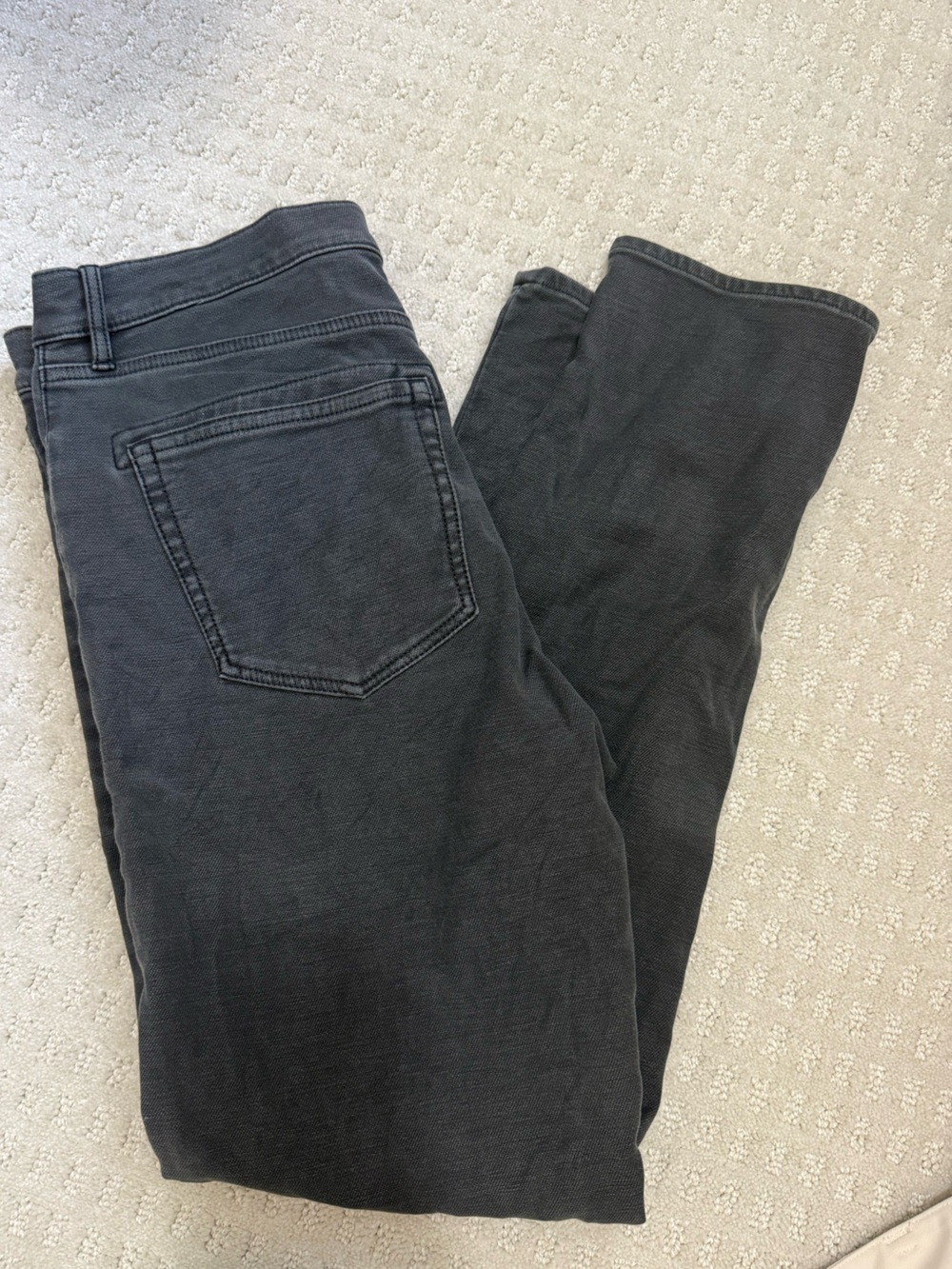 Faherty Men's Charcoal Straight Jeans